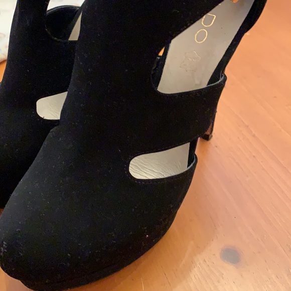 ALDO BLACK SUEDE STILETTO HEELS - Picture 3 of 11